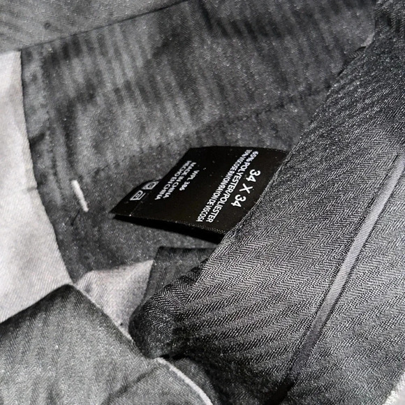 NWT KENNETH COLE REACTION SMOOTH SAILING FLAT FRONT 34X34 HTR GRAY DRESS PANT - Picture 7 of 8